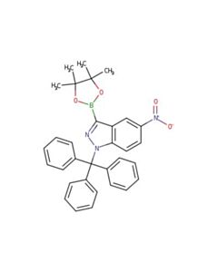 Astatech 5-NITRO-3-(4,4,5,5-TETRAMETHYL-1,3,2-DIOXABOROLAN-2-YL)-1-TRITYL-1H-INDAZOLE; 0.25G; Purity 95%; MDL-MFCD32661161